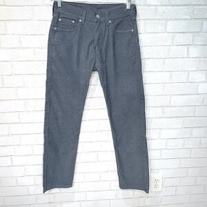 Levi's 505 Corduroy Regular Fit Pants Mens 30x30‎ Blue Gray Straight Leg